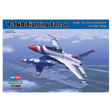 Maquette d'avion en plastique F-16D Figntning Falcon 1/72