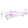 Maquette d'avion en plastique P-47DRazorback 1/72