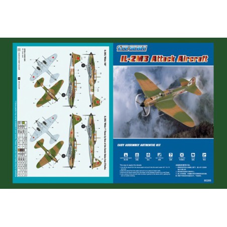 Maquette d'avion en plastique IL-2M3 Attack Aircraft 1/72