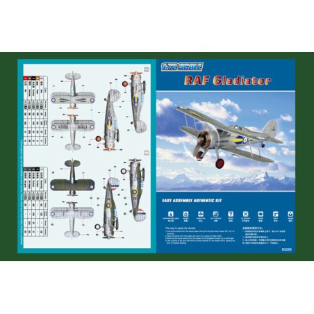 RAF GLADIATOR 1/72 plastic plane model | Scientific-MHD