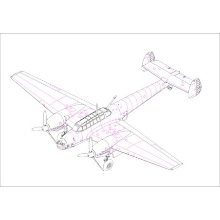 Messerschmitt BF110 1/72 plastic plane model | Scientific-MHD