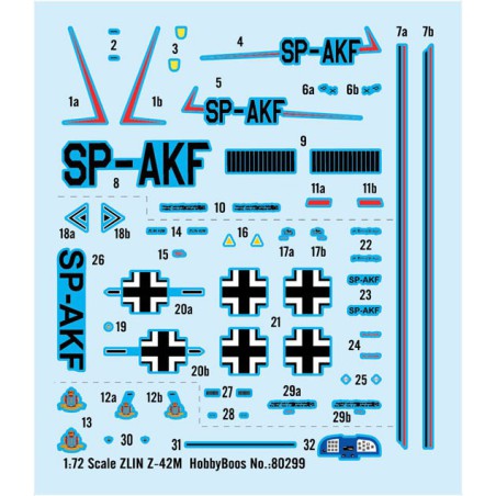 Kunststoffebene Modell Zlin Z-42m 1/72 | Scientific-MHD