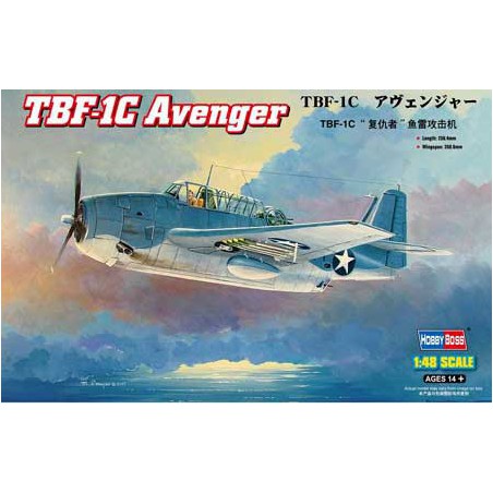 Maquette d'avion en plastique TBF-1C AVENGER 1/48