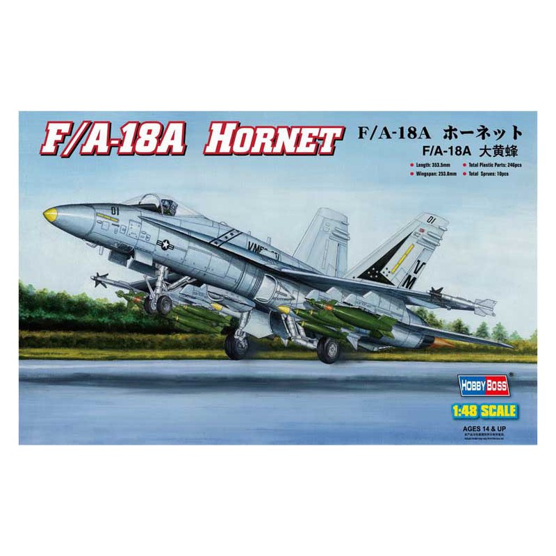 Maquette d'avion en plastique F/A-18A Hornet 1/48