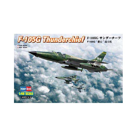 Maquette d'avion en plastique F-105G THUNDERCHIEF 1/48