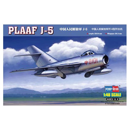 Maquette d'avion en plastique PLAAF J-5 1/48