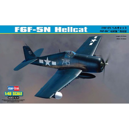 Maquette d'avion en plastique F6F-5N Hellcat 1/48