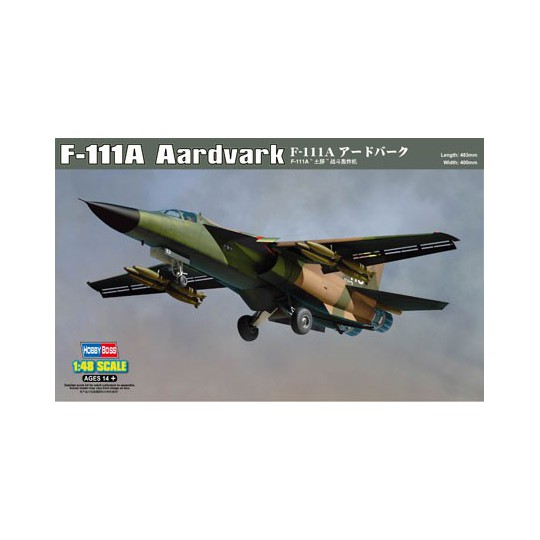 Maquette d'avion en plastique F-111A AARDWARK 1/48 Maquette d'avion en plastique F-111A AARDWARK 1/48