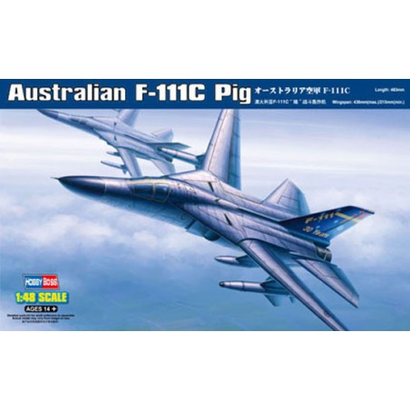 Maquette d'avion en plastique Australian F-111C Pig 1/48