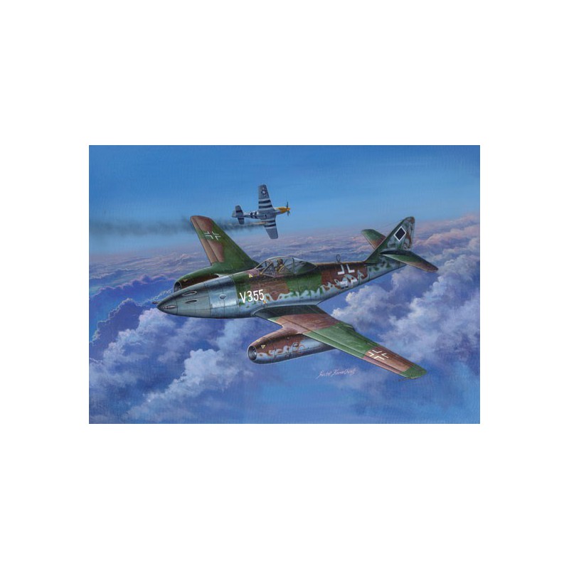 Maquette d'avion en plastique Me 262 A-1a/U51/48