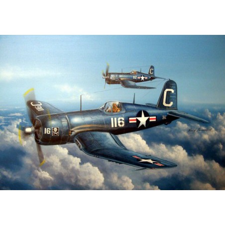 F4U-4 Corsair Early1/48 plastic plane model | Scientific-MHD