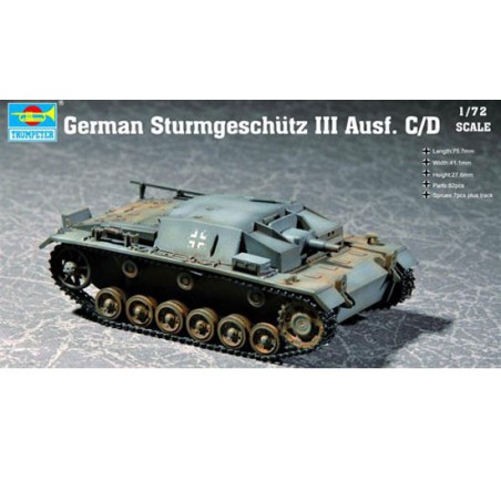 Maquette de Char en plastique GERMAN STUG III AUSF.C/D