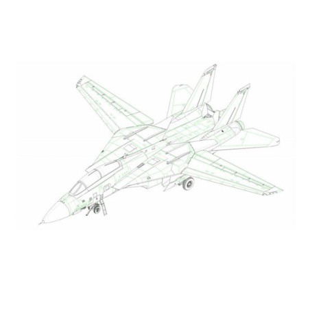 Maquette d'avion en plastique “Persian Cat” F-14A TomCat – IRIAF 1/48