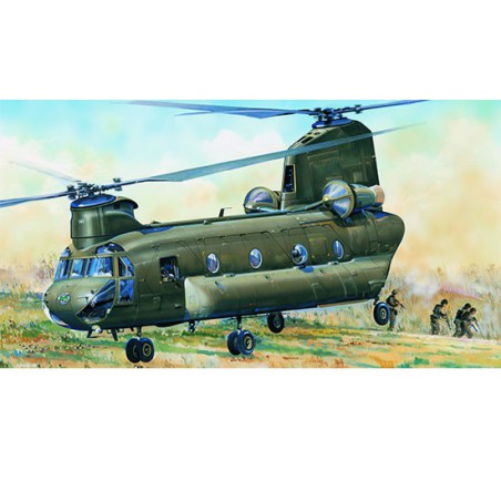 Maquette d'hélicoptère en plastique CH-47D CHINOOK 1/48