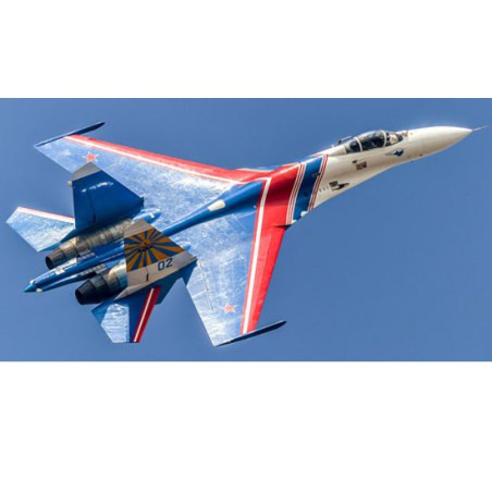 Maquette d'avion en plastique Su-27 Russian Knights Team 1/48