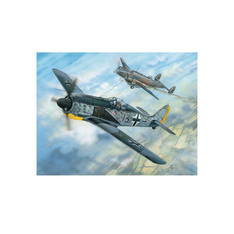 Maquette d'avion en plastique Focke Wulf 190A-5 1/18