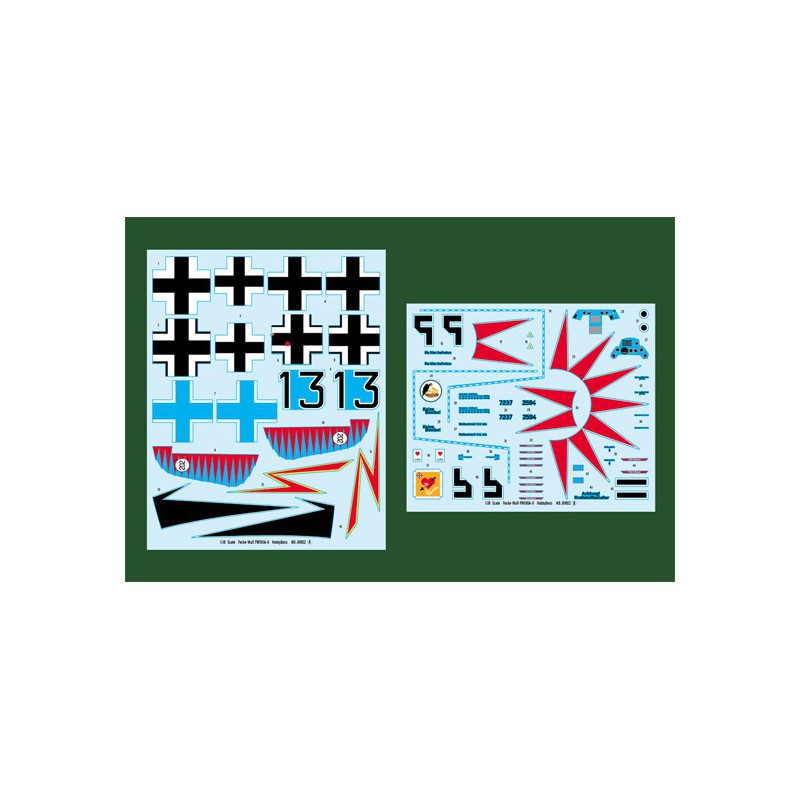 Maquette d'avion en plastique Focke Wulf 190A-5 1/18