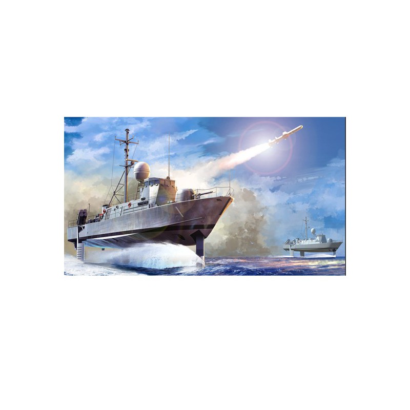 Maquette de Bateau en plastique USS PEGASUS PHM-1 1/200