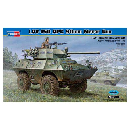 Plastic tank model LAV-150MM APC 90mm mecar Gun1/35 | Scientific-MHD