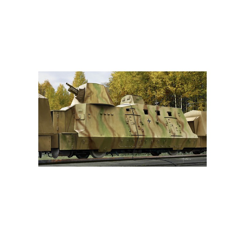 Maquette de train en plastique Geschutzwagen1/72