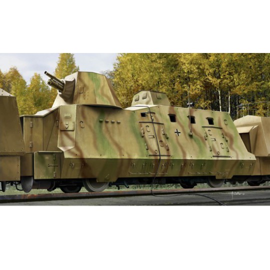 Maquette de train en plastique Geschutzwagen1/72 Maquette de train en plastique Geschutzwagen1/72