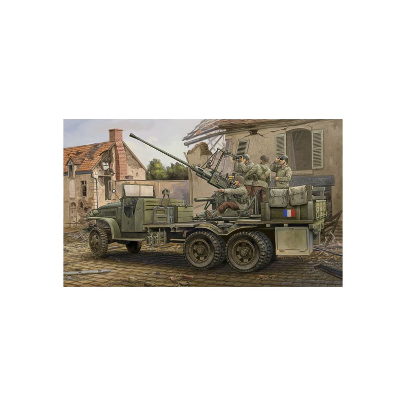 Maquette de Char en plastique GMC Bofors 40mm Gun 1/35