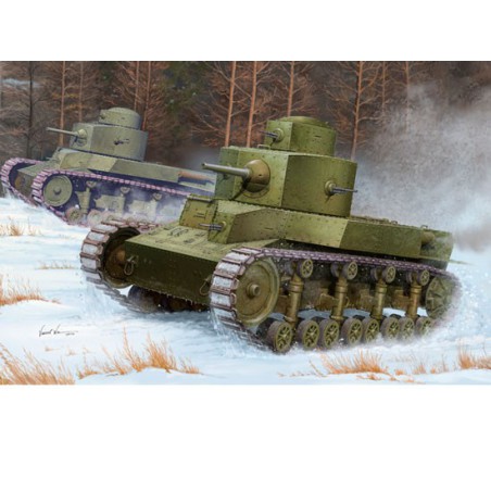 Maquette de Char en plastique Soviet T-24 Medium tank 1/35