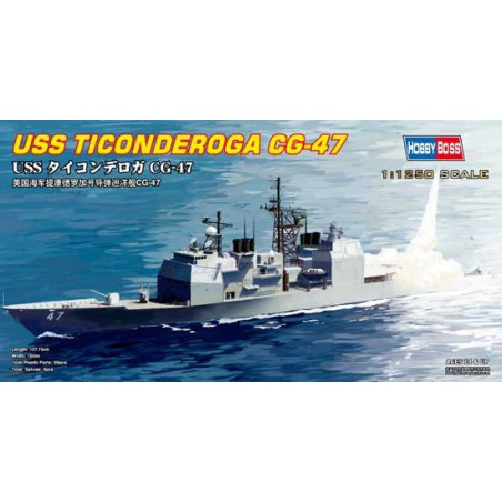 Maquette de Bateau en plastique USS TICONDEROGA CG-47 1/125