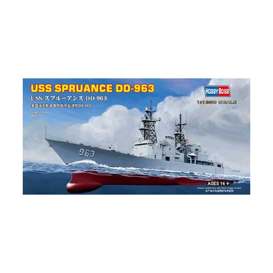 Maquette de Bateau en plastique USS SPRUANCE DD-963 1/125 Maquette de Bateau en plastique USS SPRUANCE DD-963 1/125