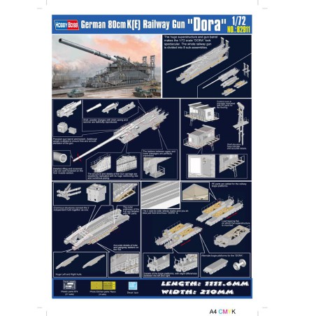 Gun Dora 1/72 railways | Scientific-MHD
