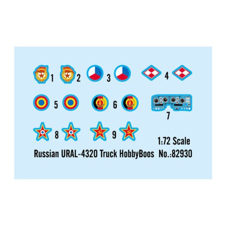 Russischer Ural-4320 LKW 1/72 Plastik-LKW-Modell | Scientific-MHD