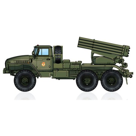BM-21 plastic truck model Grad Rocket Launcher 1/72 | Scientific-MHD