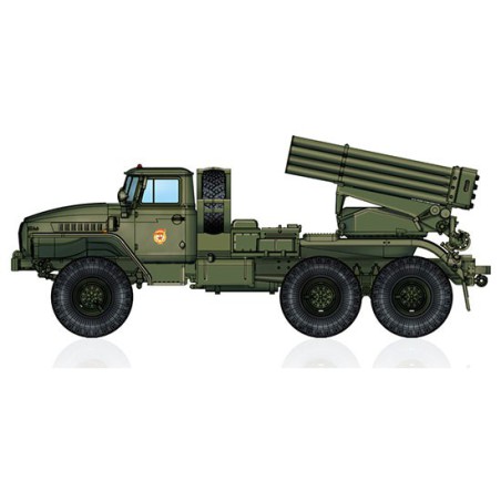 BM-21 Plastic Truck Model Grad Rocket Launcher 1/72 | Scientific-MHD