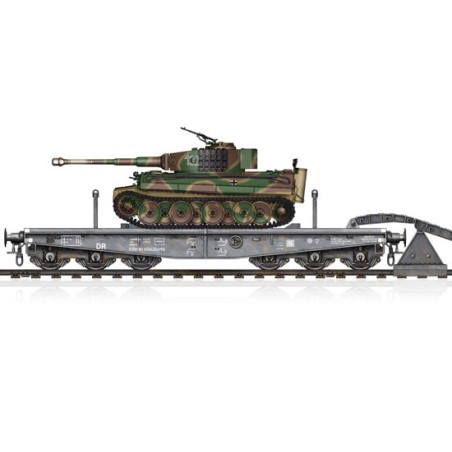 Plastic tank model Plattformwagen Type SSYMS 80 1/72 | Scientific-MHD
