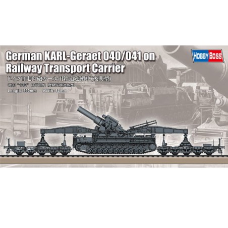 Plastic tank model German Karl-Geraet 040/041 on railway 1/72 | Scientific-MHD
