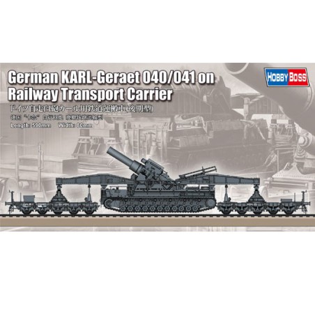 Plastiktankmodell Deutsch Karl-Geraet 040/041 auf der Eisenbahn 1/72 | Scientific-MHD