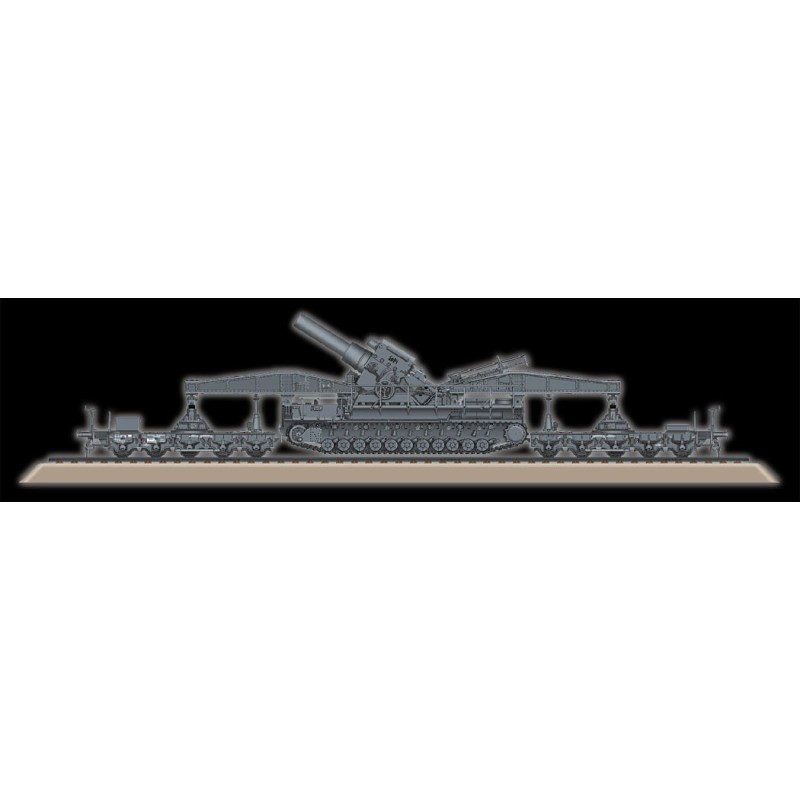 Maquette de Char en plastique German KARL-Geraet 040/041 on Railway 1/72 Maquette de Char en plastique German KARL-Geraet 040/041 on Railway 1/72