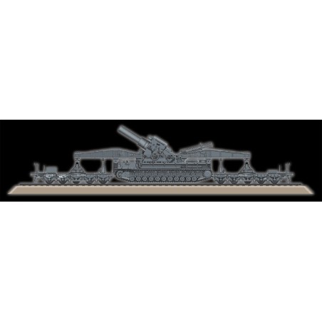 Maquette de Char en plastique German KARL-Geraet 040/041 on Railway 1/72