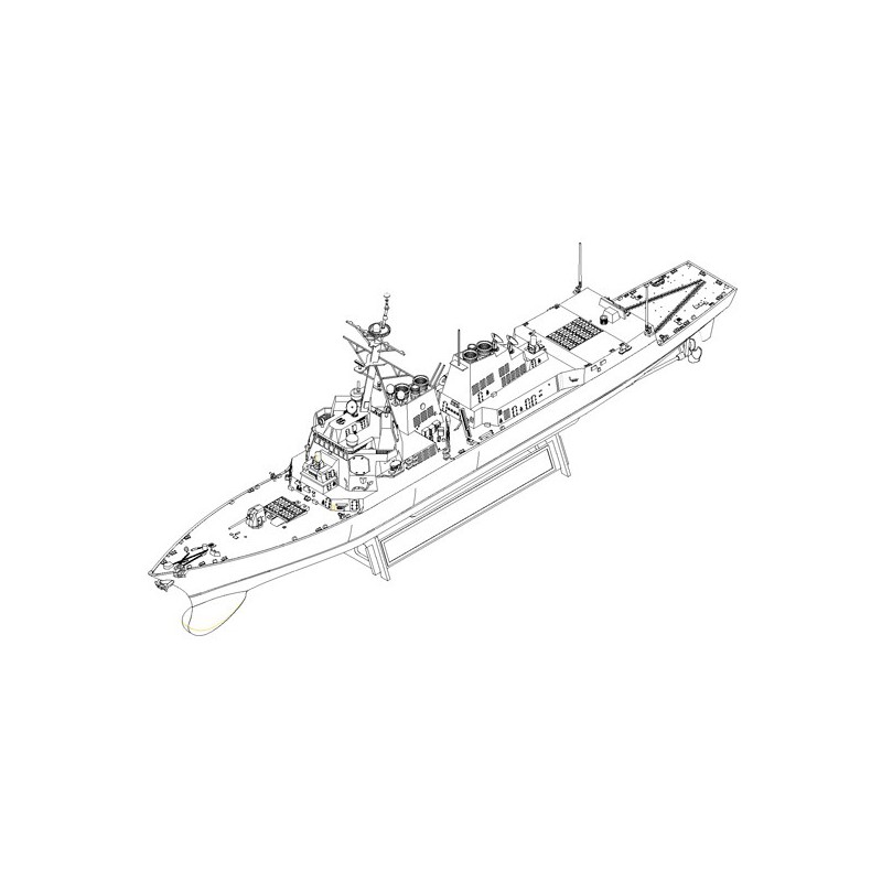 Maquette de Bateau en plastique USS Lassen DDG-82 1/700