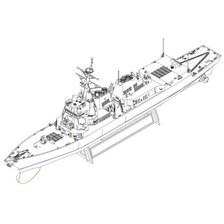 USS LASSEN DDG-82 1/700 plastic boat model | Scientific-MHD