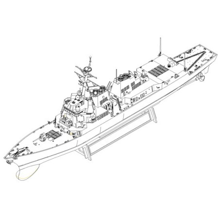 USS Lassen DDG-82 1/700 Plastikbootmodell | Scientific-MHD