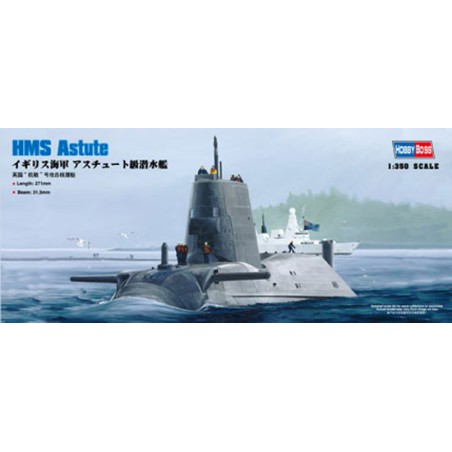 Maquette de Bateau en plastique HMS ASTUTE 1/350