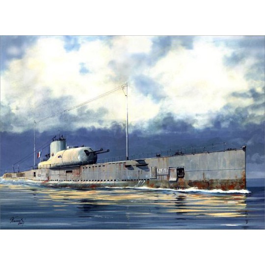 Maquette de Bateau en plastique S. M. Français Le Surcouf1/350 Maquette de Bateau en plastique S. M. Français Le Surcouf1/350