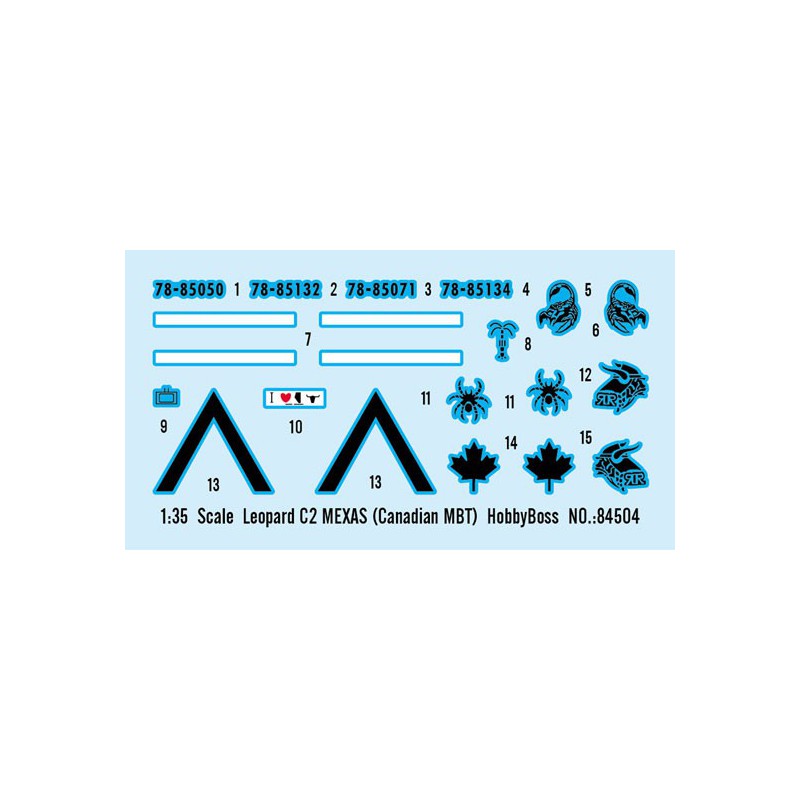 Maquette de Char en plastique Leopard C2 MEXAS (Canadian MBT) 1/35