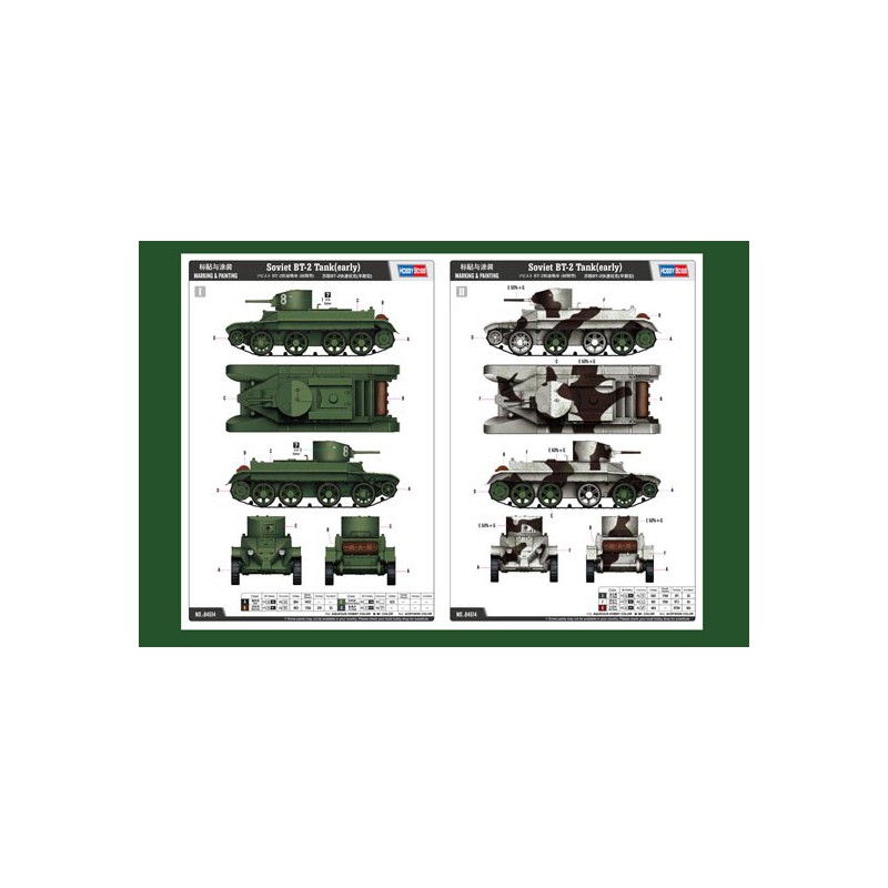 Maquette de Char en plastique Soviet BT-2 Tank (early) 1/35