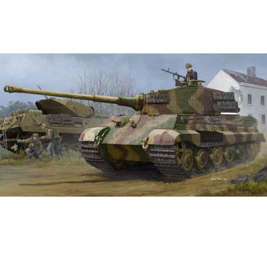 Maquette de Char en plastique Pz.Kpfw.VI Sd.Kfz.182 Tiger II 1/35 Maquette de Char en plastique Pz.Kpfw.VI Sd.Kfz.182 Tiger II 1/35