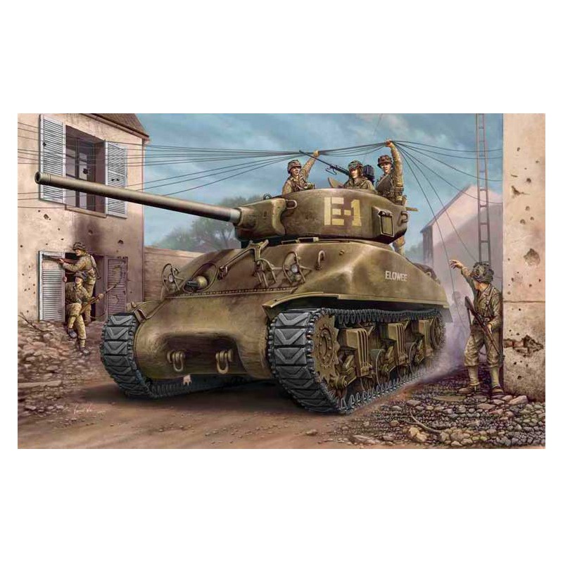 Maquette de Char en plastique US M4A1 76 (W) Tank 1/48