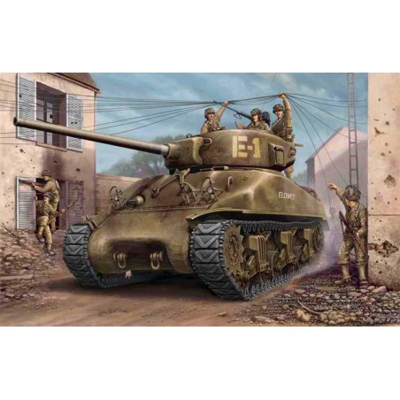 Maquette de Char en plastique US M4A1 76 (W) Tank 1/48