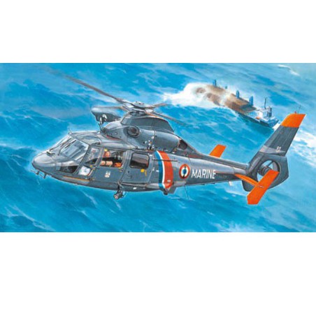 Maquette d'hélicoptère en plastique AS365N2 DOLPHIN 2