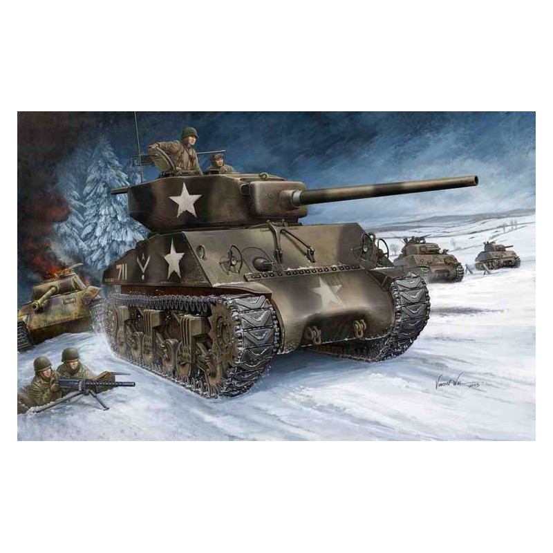 Maquette de Char en plastique US M4A 376 (W) Tank 1/48